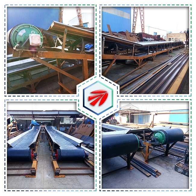 Simple Inclined Belt Conveyor , Crushed Stone Easy Loading Heavy Duty Conveyor