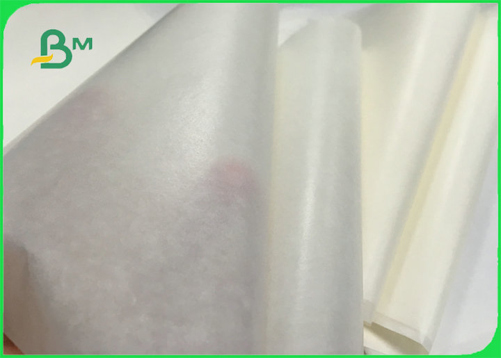 FDA FSC Certified 26gsm to 50gsm White Paper Kraft Paper Roll With Grease Proof