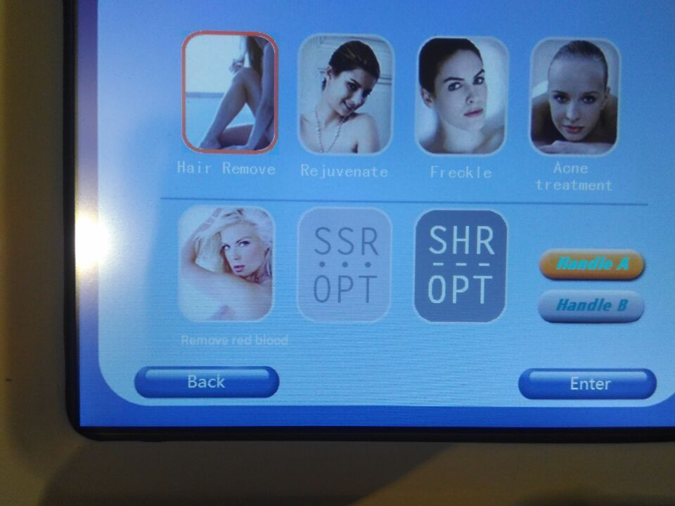 Professional and effective skin rejuvenation /freckle removal IPL SHR Hair Removal machine