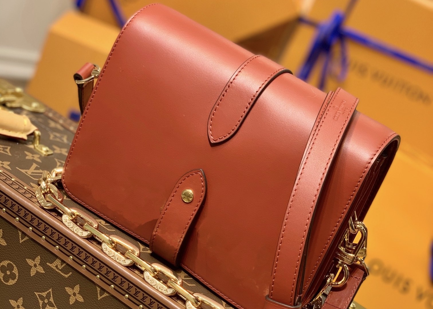Khaki Luxury Cross Body Bag