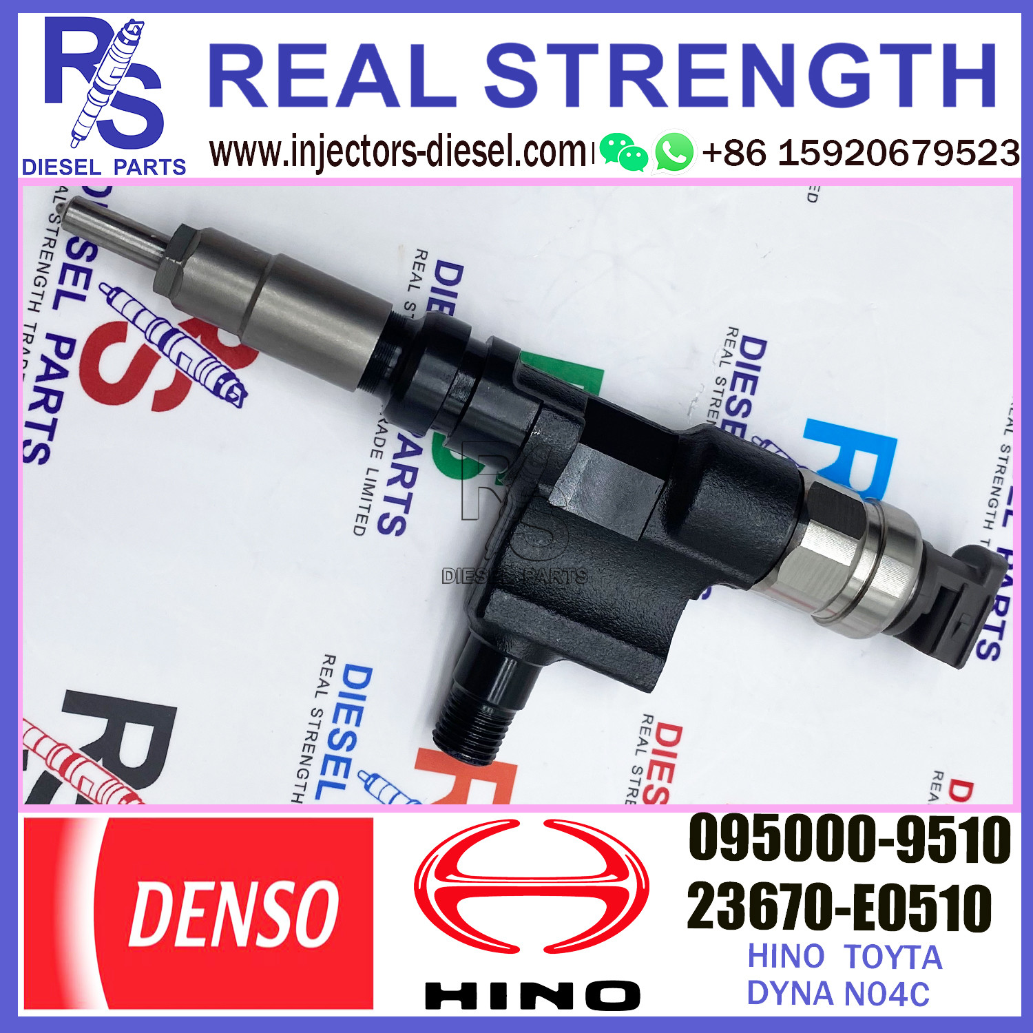common rail injector 095000-9510 23670-E0510 diesel fuel injector 095000-9510 for Hino 300 N04C