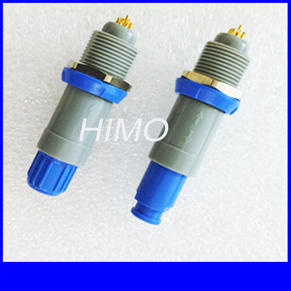 push pull 4pin lemo plastic circular connector PAG PKG female panel mount receptacle