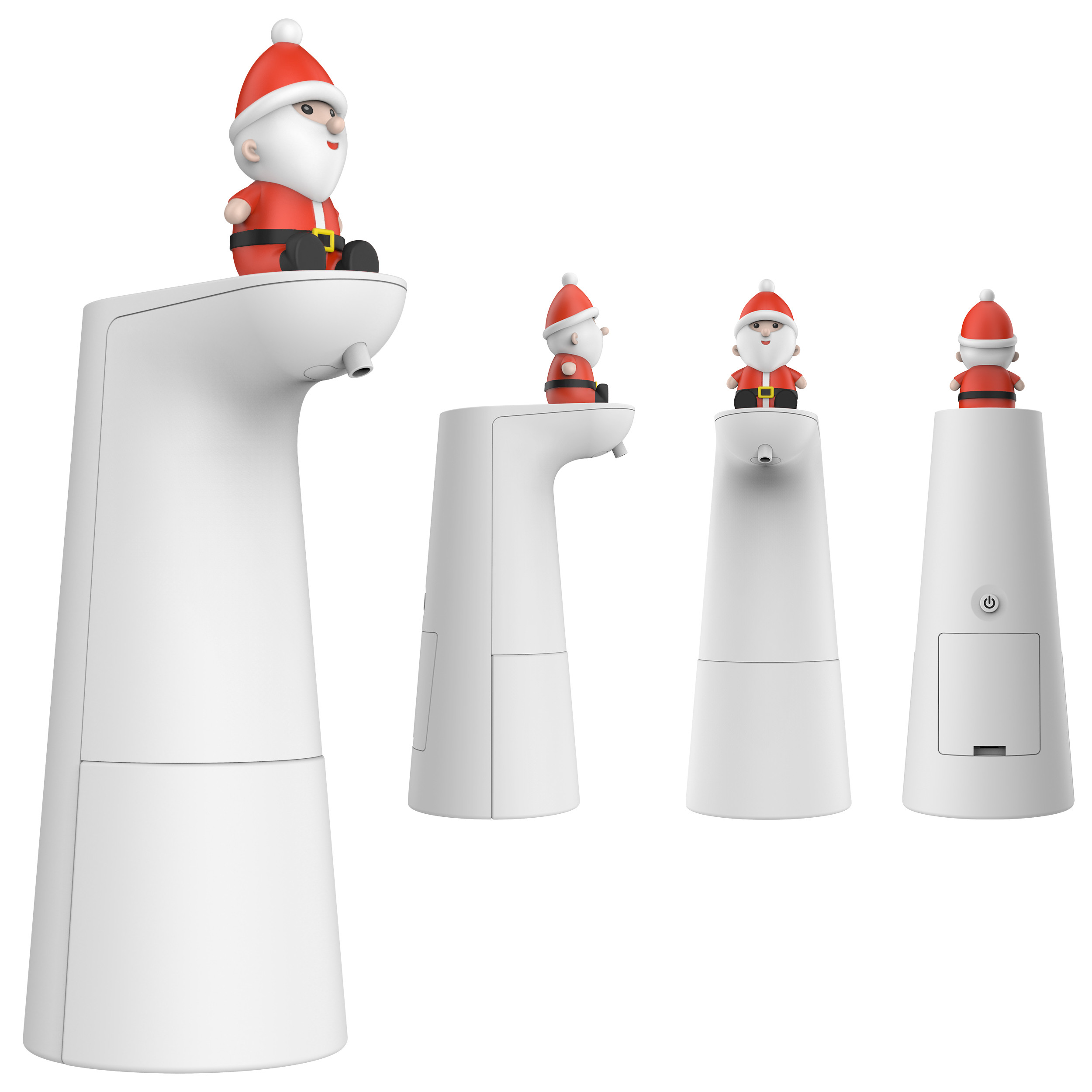 Xmas Bathroom Set Gifts Bottle Sensor Foam Soap Dispenser Santa Claus For Kids