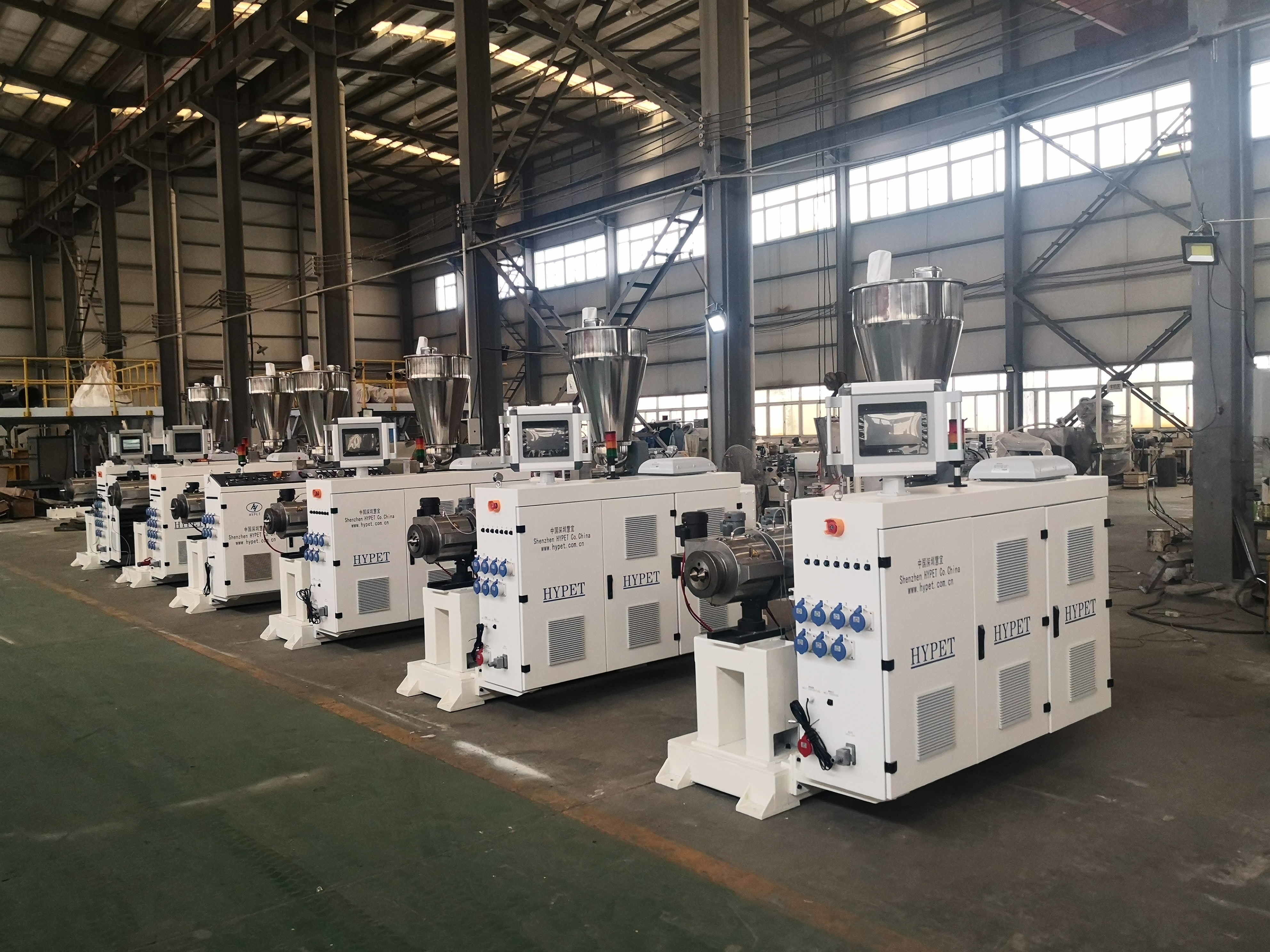ZS95/188 Conic Twin Screw Extruder PVC Tube Pipe Profile Line With Siemens Touch Screen Software