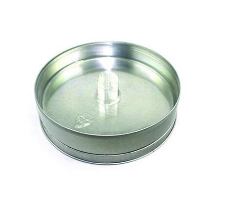 Quality round metal plain CD tin box with inner tray for sale