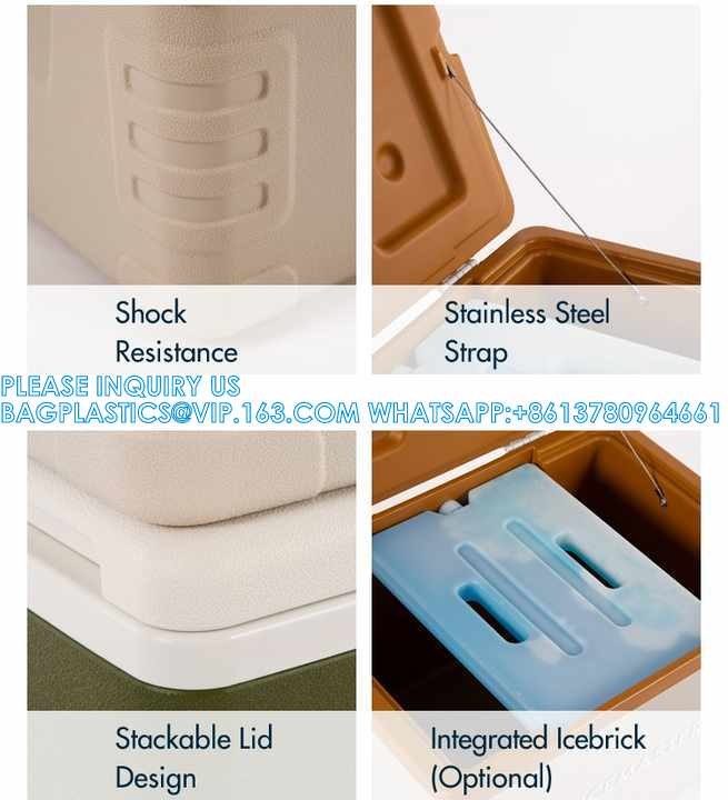 30L 50L 65L 70L 85L 120L PU Foaming Ice Cooler Box Picnic Medical Transport Vaccine Large Picnic Fishing Cooler Box