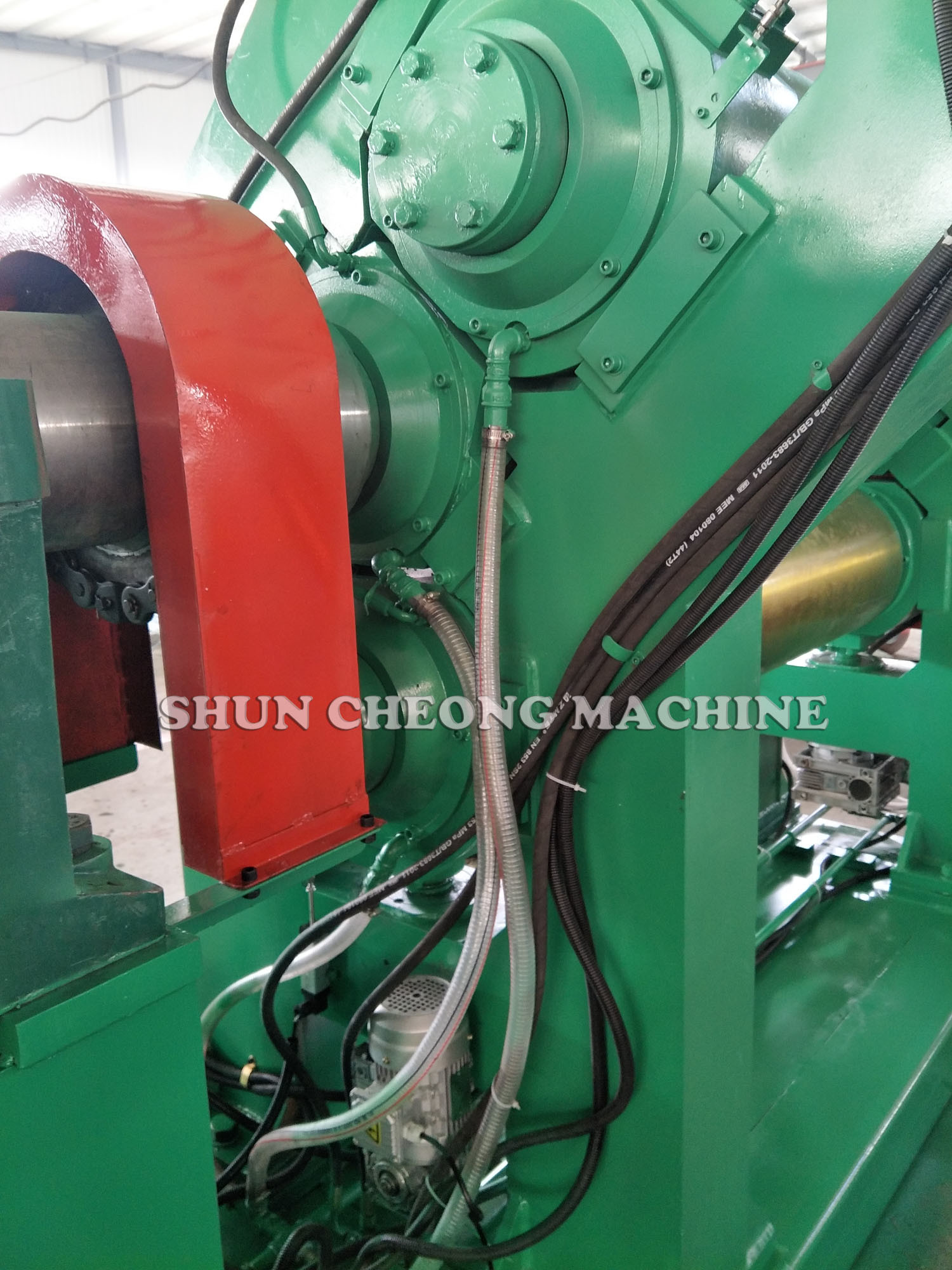 45kw Rubber Calender Machine , 3 Roll Calender Machine XY-400X1400