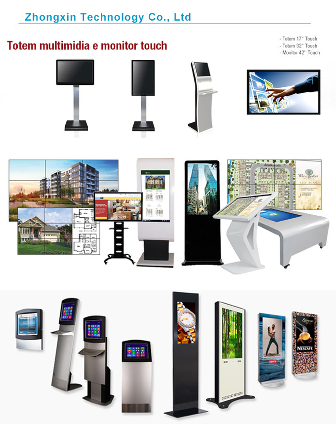 55" Professional Full Color HD LCD TV Interactive Touch Table Display I7 CPU And 500cd/M2
