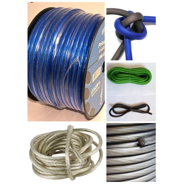 Transparent PVC Jacket Audio Power Wire Full CEA-2015 Compliance