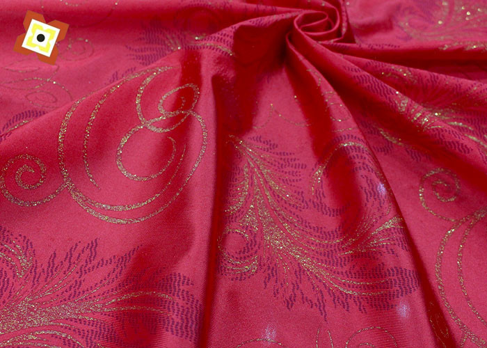 Gold Powder Printed Mattress Quilting Fabric Healthy Allergy Proof
