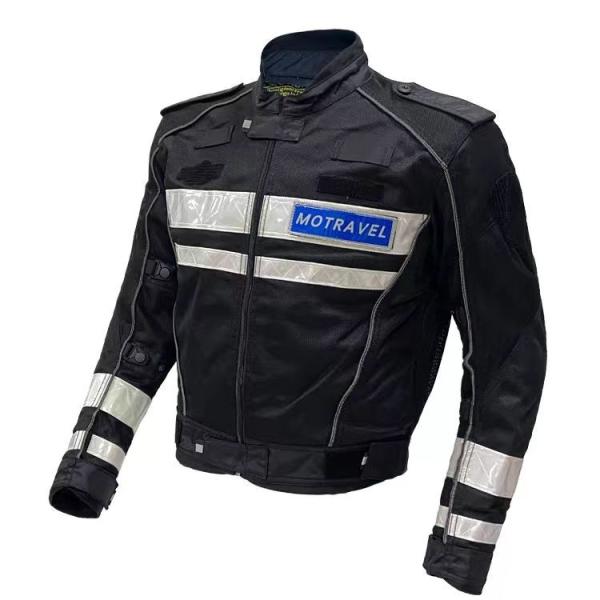 Led Reflective Vest Police Men Motorcycle Reflective Bike Jacket Motorcycle