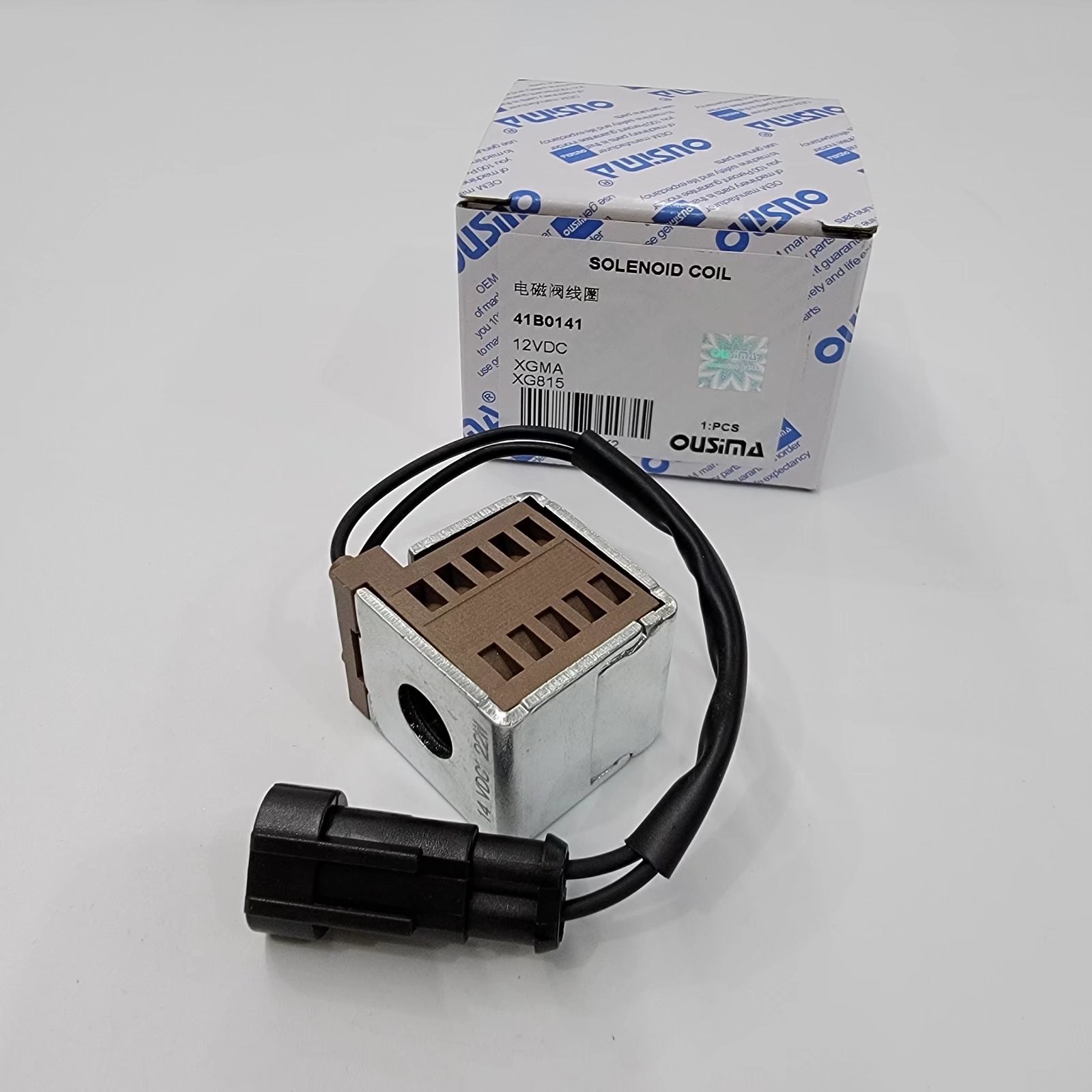 41B0141 Solenoid Coil 12vdc For XGMA Excavator XG815
