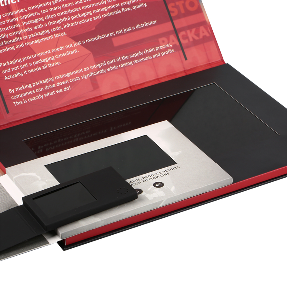Printing 10.1 Inch LCD Screen Video Player Card For Real Estate Marketing
