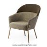 Buy cheap Modern Hotel Living Room Upholstered Fabric Leisure One Seater Armchair from wholesalers