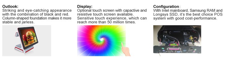 Capacitive Screen 15'' I5 CPU Touch Screen POS for Windows Operation System from Bimi