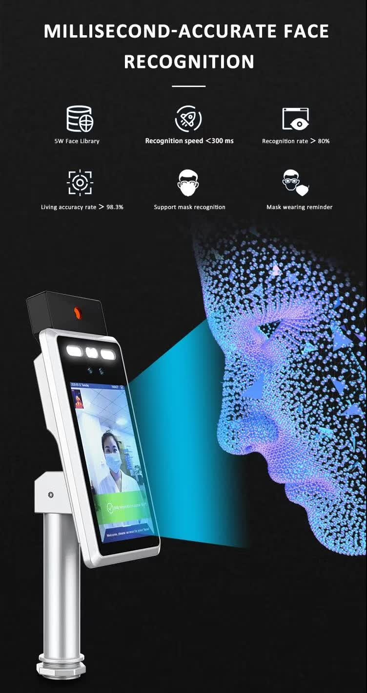 DC12V 2A 2M Infrared Temperature Measurement Thermal Camera