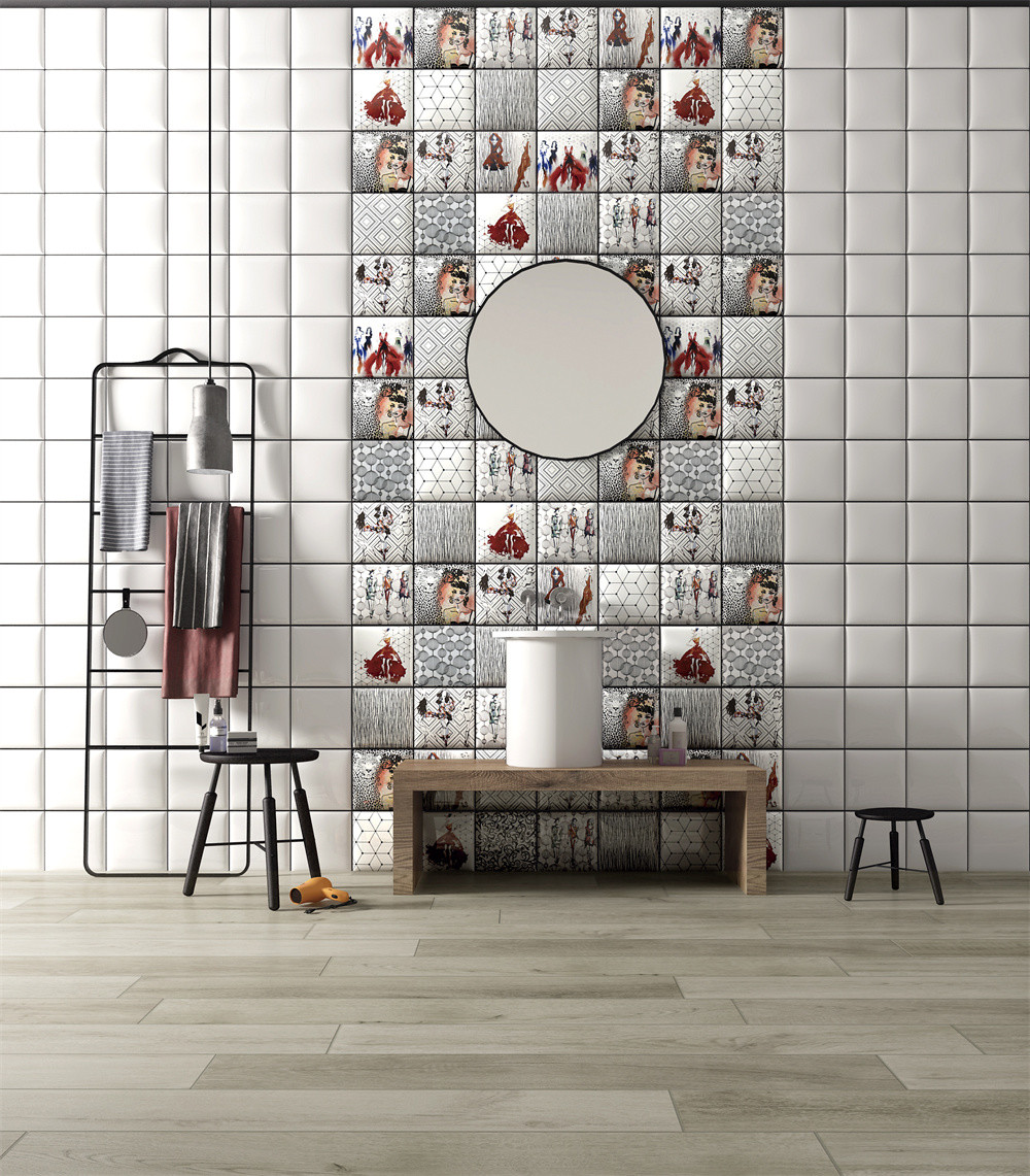 152x152mm Interior Bread Tiles And Subway Tiles For Dining Room