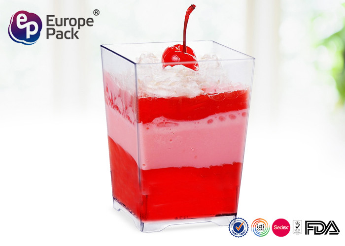 Dessert Plastic Square Cups