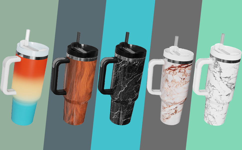 40oz Stainless Steel Vacuum Insulated Tumbler With Lid And Straw For Water
