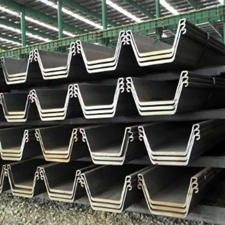 Hot Rolled Larssen Sheet Pile U Type Q235 / Q235B / Q345