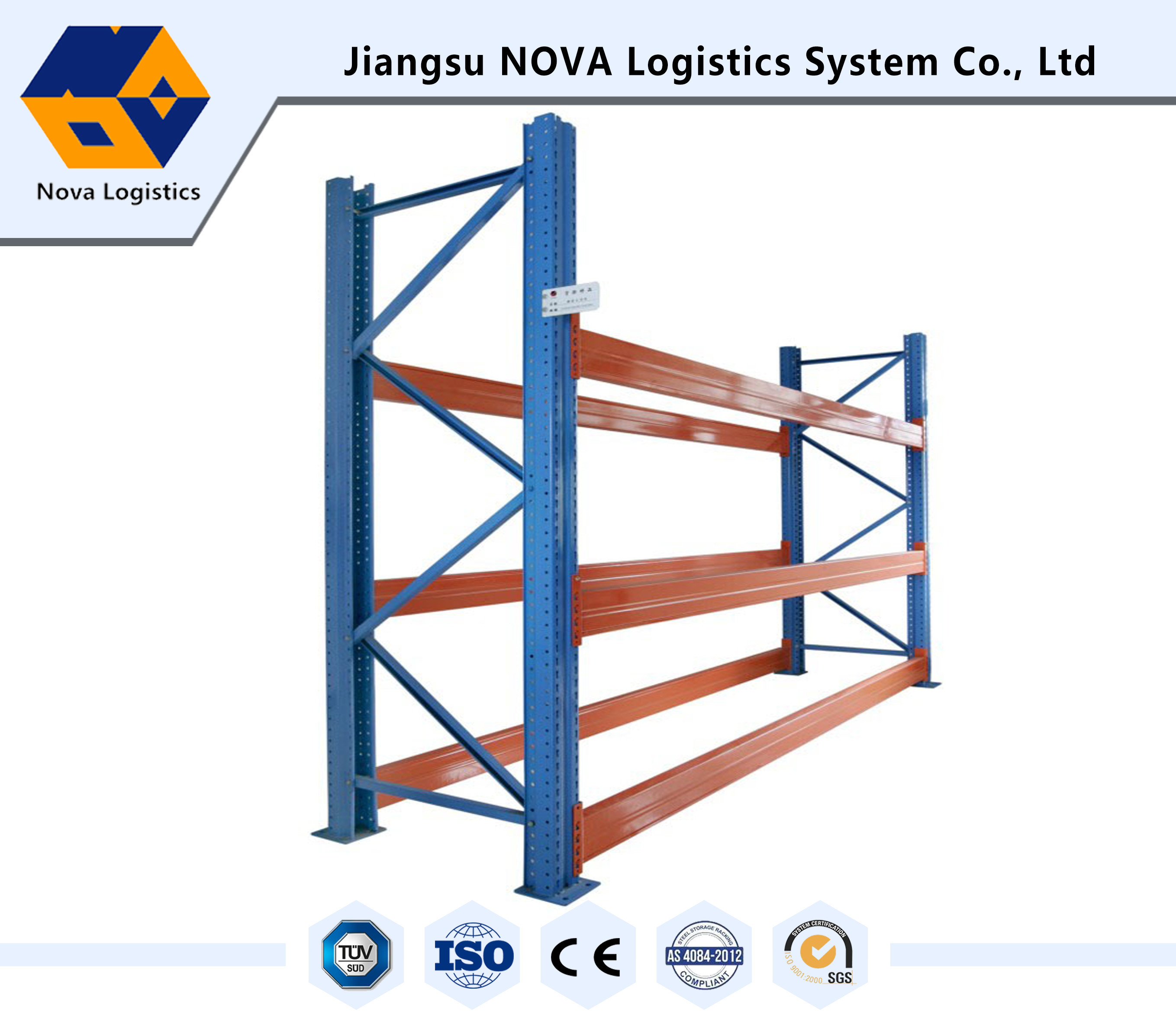 Adjustable Heavy Duty Pallet Racking System Galvanized Finish