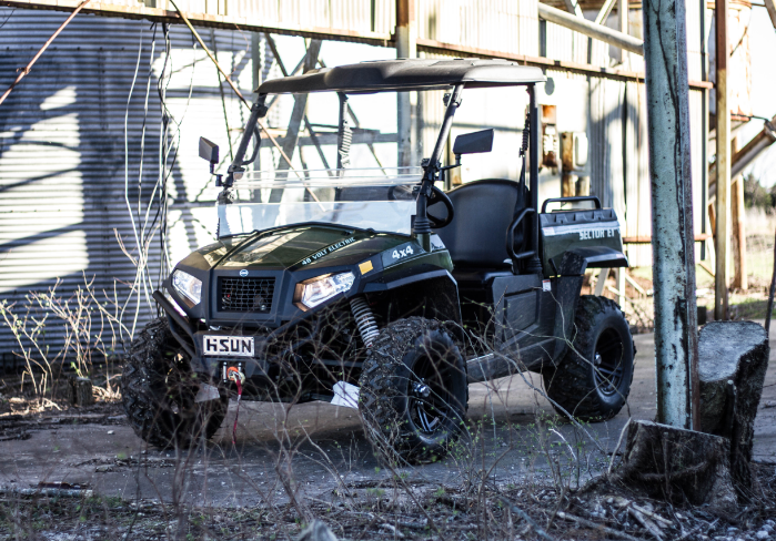 4WD Hisun Tracks UTV Electric Vehicle 48V Electric UTV with EEC Approved Certification