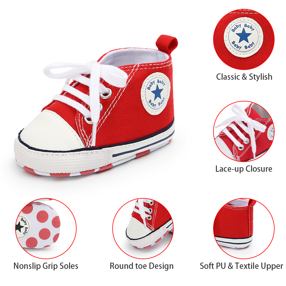 Designer wholesale Canvas shoes first Walker kids boy and girl crib Baby shoes