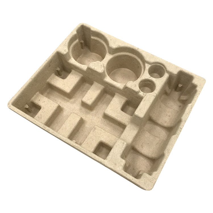 Custom Thermoforming Packaging Pulp Tray Box Set Recycled Paper For Fast Food