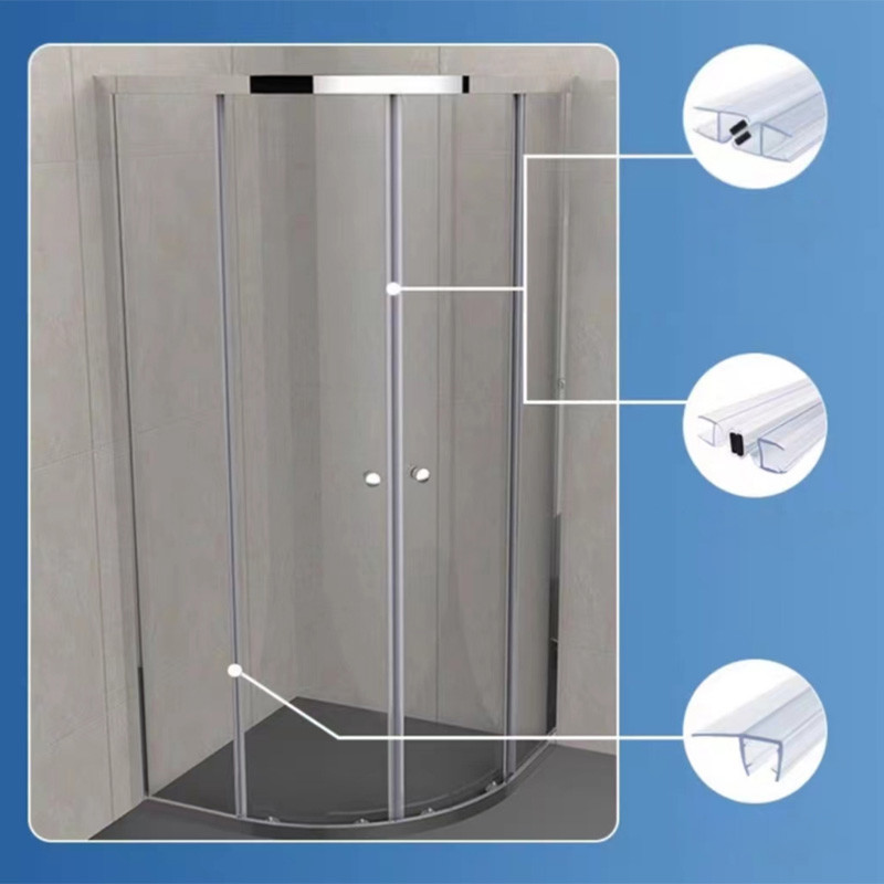Surface Smooth Shower Screen Seal Strip Erosion Resistant Easy Installation