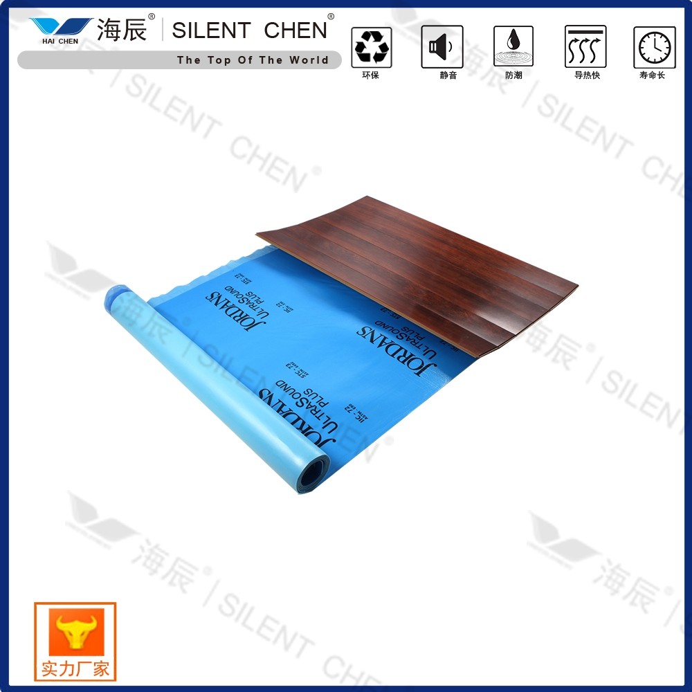Blue 3mm IXPE Insulation Flooring Thermal Underlay For Laminate Flooring 73dB