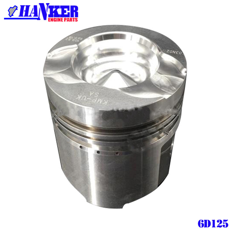 6151-31-2171 Excavator Engine Komatsu S6D125 Aluminium Alloy Piston Set