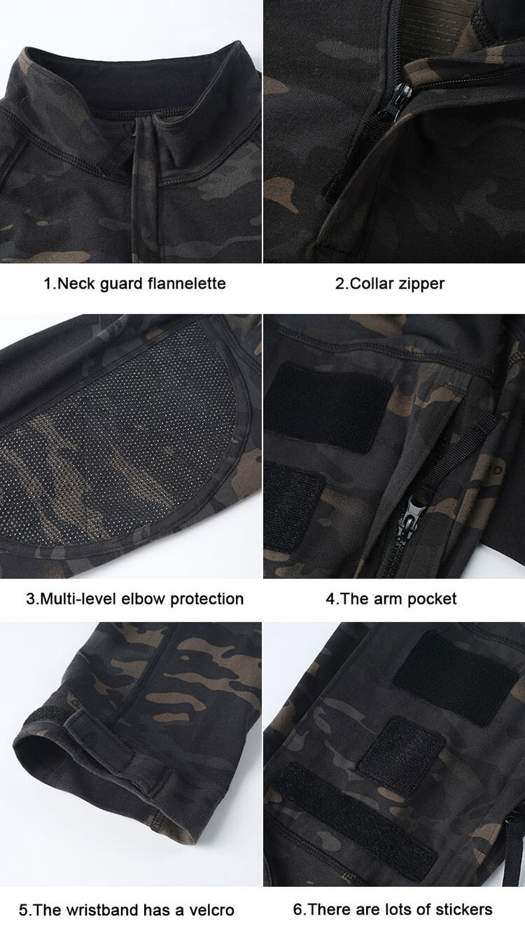 Quick Dry Custom Outdoor Clothing , Hunting Short Sleeve Combat Shirt Portable