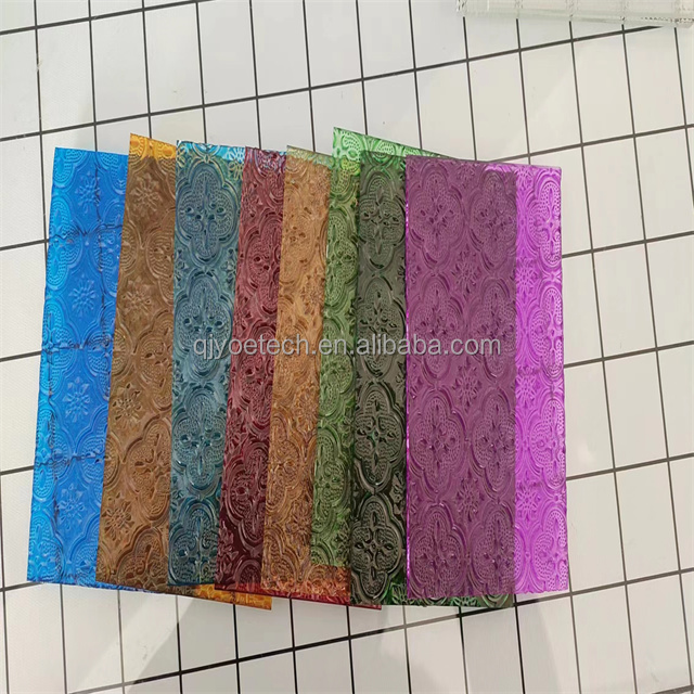 Cut 5mm 6mm 8mm Euro Bronze Moru Fluted Stained Glass for Wardrobe Door