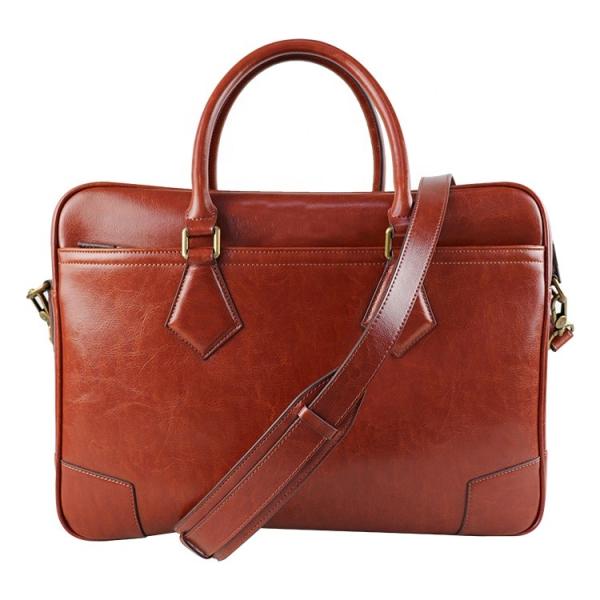 Riendly Recycled Leather Briefcase Leather Laptop Bag For Men Fashion Men