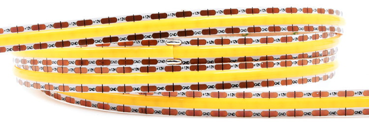 High Density COB LED Strips Lights Dot Free Flexible Cuttable Connectable 12V Indoor