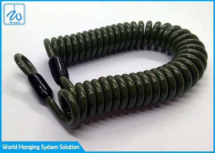 Spring Coil Tools Safety Lanyard For Steeplejack Working At Heights