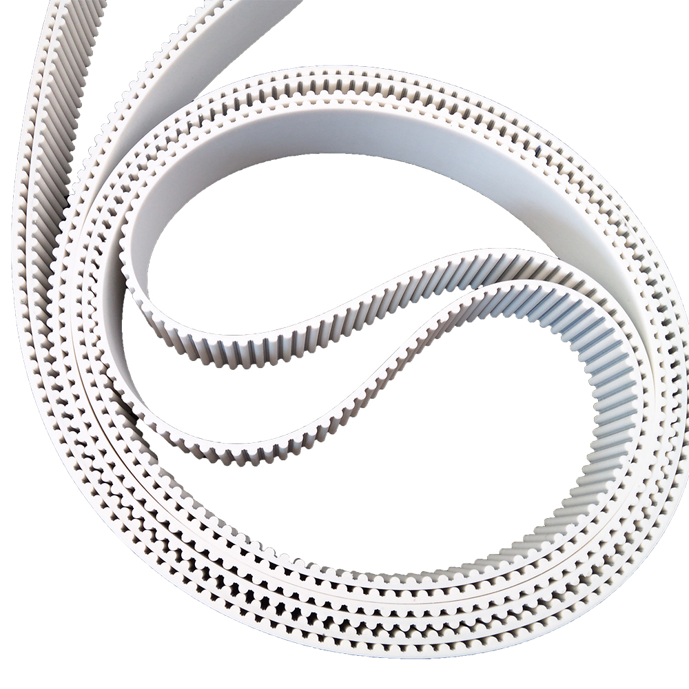 White TIMING BELT PU HTD 5M for Industrial Timing Precision and Durability