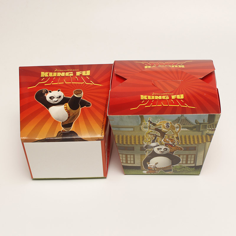 Square Kebab Disposable Food Packaging Box Takeaway Paper Noodle Container