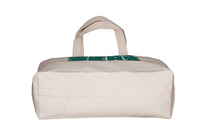Large Natural Custom Printed Tote Bags Cotton Canvas Material Eco Friendly
