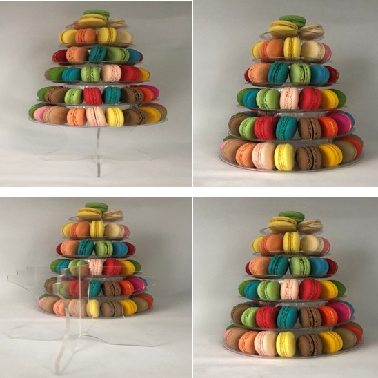 6 Pallets Plastic Packaging Macaron Tray Packaging Support Custom Food Safe