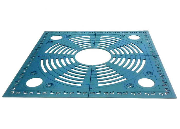 High Security Cast Iron Tree Grates Anti Frozen , EN124 D400 Custom Tree Grates