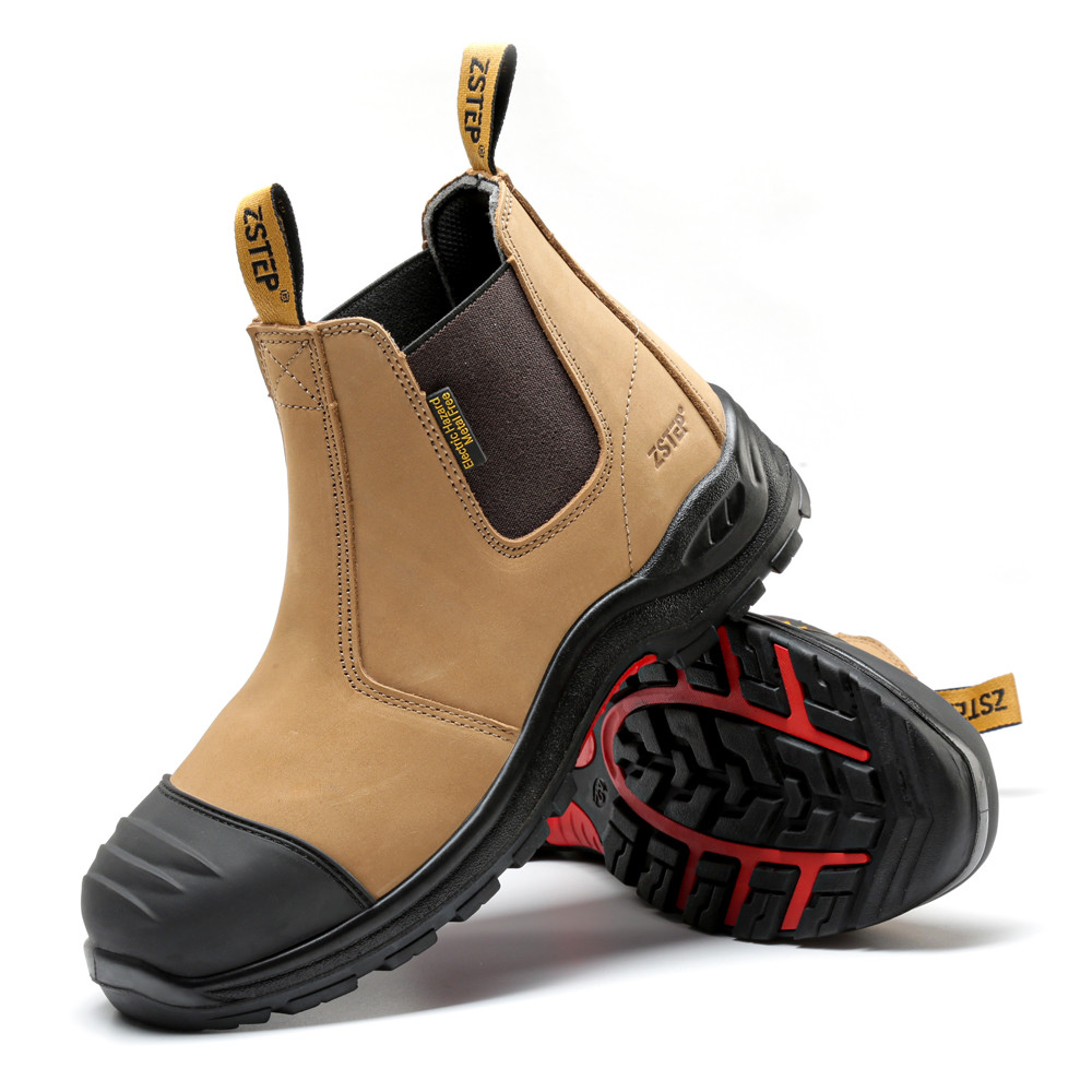 Genuine Leather Construction Safety Shoes Steel Toe S3 Safety Boots For Welding
