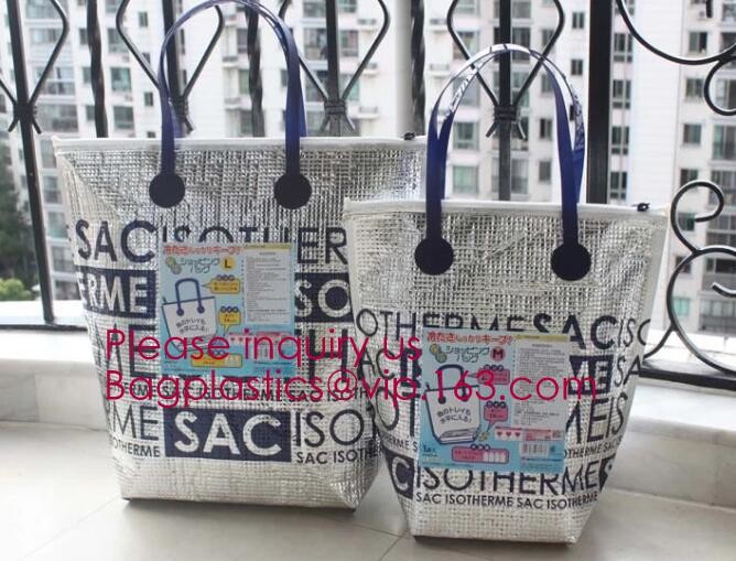 custom bulk waterproof large soft folding food delivery picnic lunch tote grocery cooler bag aluminum foil thermal bags