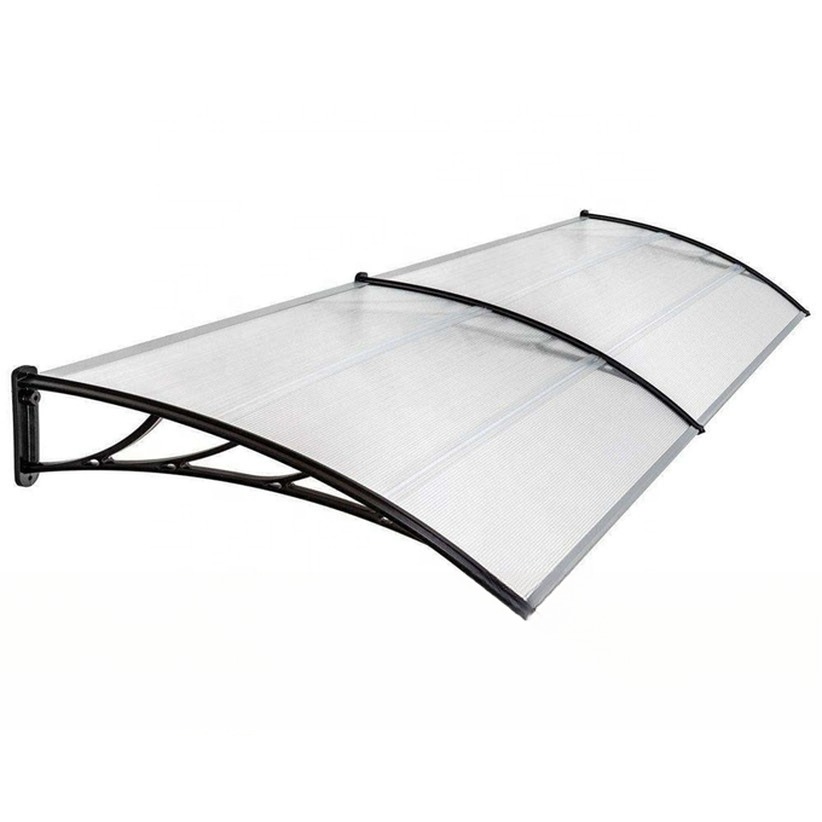 Attractive And Durable Plastic Frame Polycarbonate Hollow Awning For Balcony