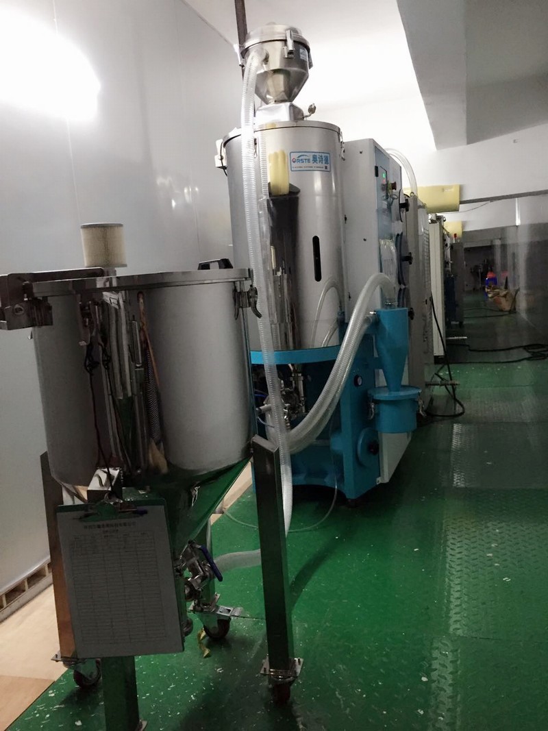 Galvanised Stainless Steel Pellet Store Storage Bin Tank for Plastic Storing OST-80 Polished Treatment with Suction Box