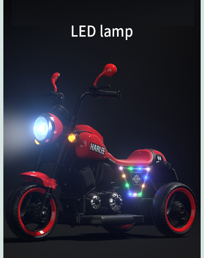 Battery Operated Music Early Education Story Ride On Electric Motorcycle Car for Kids