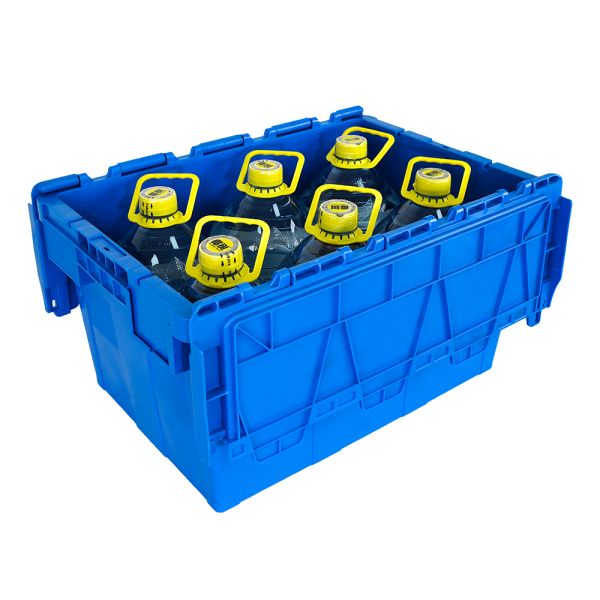 Customized Logo PP Solid Box Shipping Stackable Nestable Plastic Container for Storage