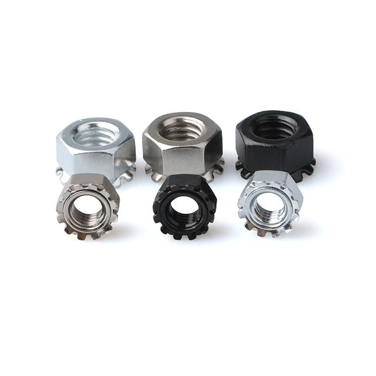 Stainless Steel K Nut Kep Nut K Nuts With Toothed Washer