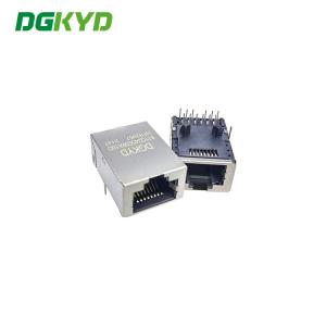 Buy cheap 30U Magnetic 2.5G RJ45 Single Port With Shield Tab Up Motherboard RJ45 With Transformer product