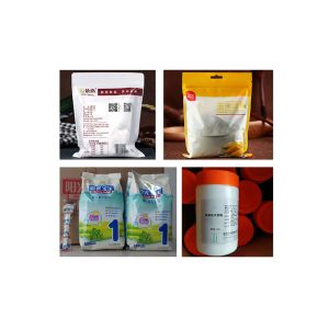 PLC Control Automative Powder Bagging Machine 50L Weighing Capacity